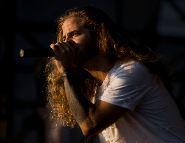 Another Day Dawns performs on the Sands Steel Stage during Musikfest on Wednesday, Aug. 9, 2017. // (Cameron Hart /THE MORNING CALL ) mc-ent-review-musikfest-godsmack-20170802 // Shot on August 9, 2017