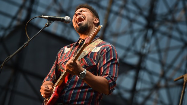Devon Gilfillian opens for Chicago, during Musikfest on the Steel Stage located at SteelStacks campus in Bethlehem on Saturday, August 5, 2017./ 080517// APRIL GAMIZ / THE MORNING CALL / mc-ent-review-musikfest-chicago-20170801 keyword: Bartholomew