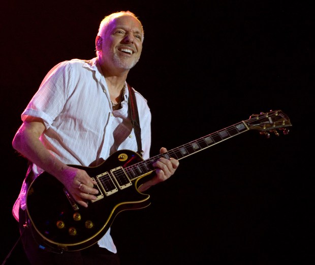 Peter Frampton and his band play the Sands Steel Stage as part of the Frampton's Guitar Circus on Monday night at Musikfest. ////Bethlehem: Monday; August 5, 2013 (Douglas Kilpatrick/Special to The Morning Call) mc-musikfest-review-frampton ***** Rock shows will offer good dose of nostalgia (03/18/14) *****