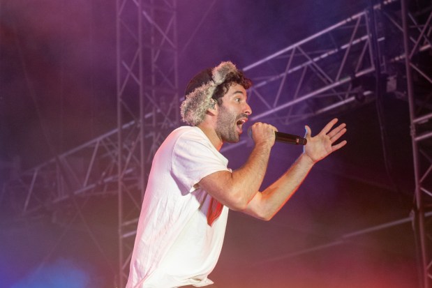 AJR performs at Musikfest's Wind Creek Steel Stage at PNC Plaza on Sunday, Aug. 9, 2026, in Bethlehem. AJR headlined the final day of the 43rd annual Musikfest. (Jonathan Broady/Special to The Morning Call)