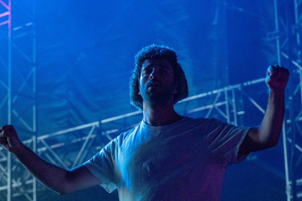 AJR performs at Musikfest's Wind Creek Steel Stage at PNC Plaza on Sunday, Aug. 9, 2026, in Bethlehem. AJR headlined the final day of the 43rd annual Musikfest. (Jonathan Broady/Special to The Morning Call)