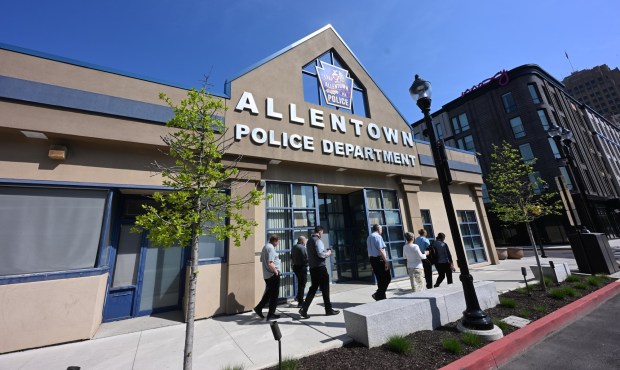 The Allentown Police substation on 10th and Hamilton streets is seen Thursday, April 24, 2025, in Allentown. The building will be demolished to make way for the Allentown Art Museum's new facility. (Monica Cabrera/The Morning Call)