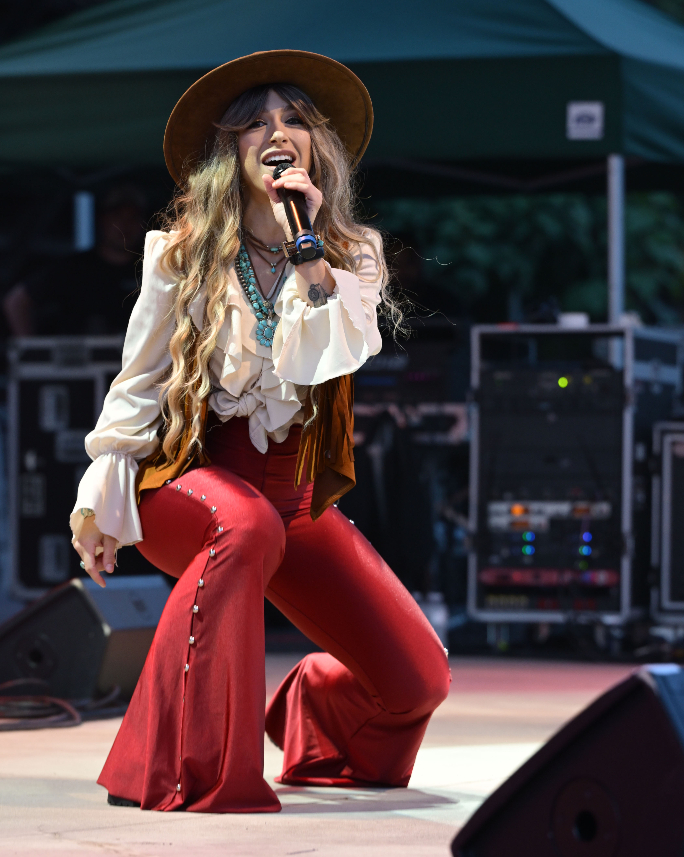 Lainey Nation A Tribute to Lainey Wilson performs Saturday, Aug. 22, 2026, at the Levitt Pavilion at SteelStacks in Bethlehem during CountryFest. The new festival celebrating country music was held Friday and Saturday. The festival featured nationally touring artists, rising stars and local performers, including Clayton Mullen, Luke Borchelt and Peytan Porter and tribute bands performing the music of Wilson and Kenny Chesney. (Monica Cabrera/The Morning Call)