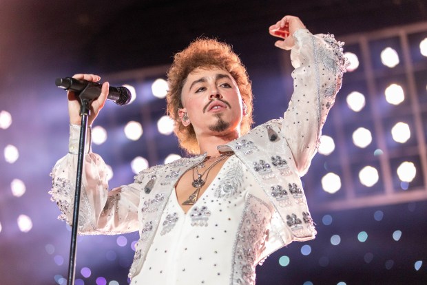 Greta Van Fleet performs on Thursday, Aug. 1, 2024, Musikfest's Preview night, at Wind Creek Steel Stage at PNC Plaza. (Emma Reed/The Morning Call)
