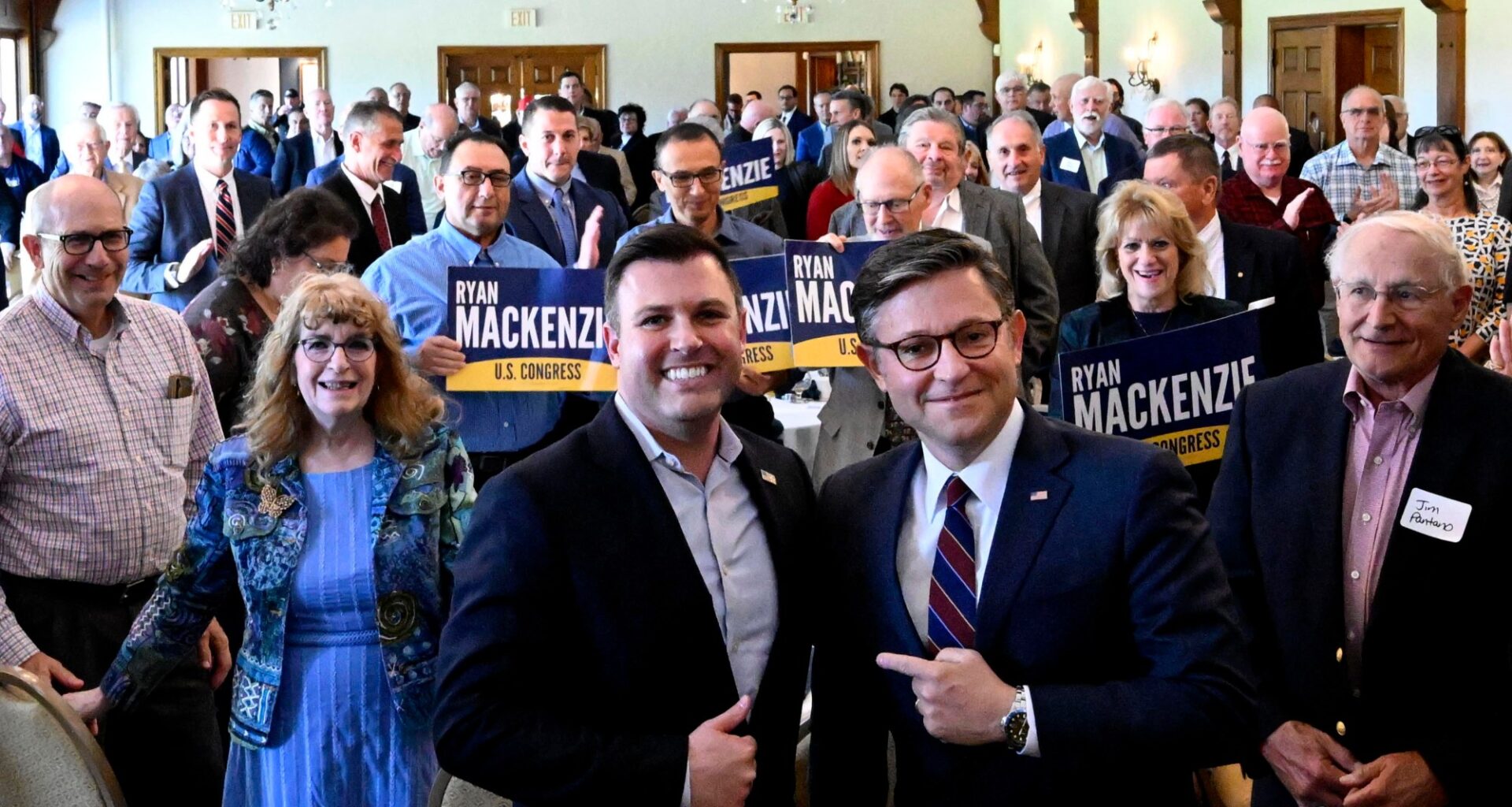 Mike Johnson stumps for Ryan Mackenzie in Lehigh County