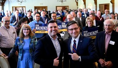 Mike Johnson stumps for Ryan Mackenzie in Lehigh County