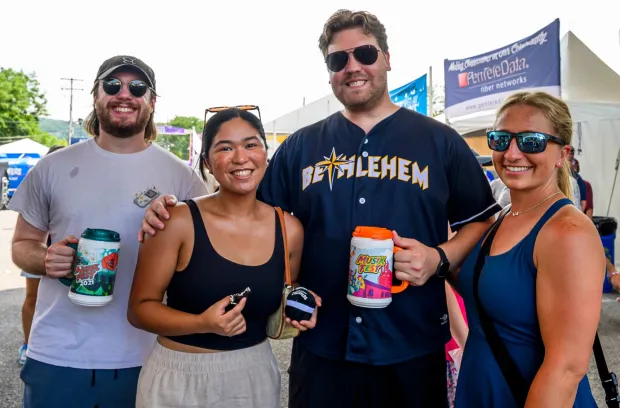 People enjoy the sights, sounds and food Sunday, Aug. 9, 2026, on the last day of Musikfest in Bethlehem. (April Gamiz/The Morning Call)