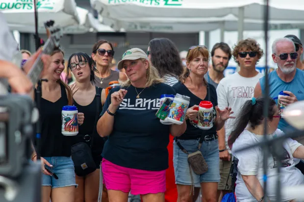 People enjoy Musikfest on Saturday, August, 1, 2026, in Bethlehem. The annual festival runs through Aug. 9. (Jonathan Broady/Special to The Morning Call)