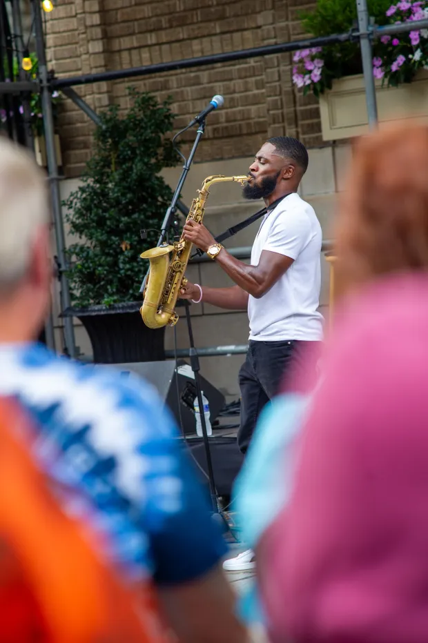 People enjoy Musikfest on Saturday, August, 1, 2026, in Bethlehem. The annual festival runs through Aug. 9. (Jonathan Broady/Special to The Morning Call)