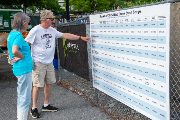 People enjoy Musikfest on Saturday, August, 1, 2026, in Bethlehem. The annual festival runs through Aug. 9. (Jonathan Broady/Special to The Morning Call)