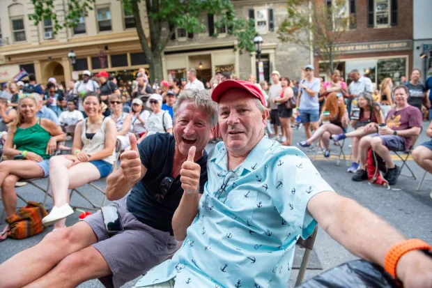 People enjoy Musikfest on Saturday, August, 1, 2026, in Bethlehem. The annual festival runs through Aug. 9. (Jonathan Broady/Special to The Morning Call)