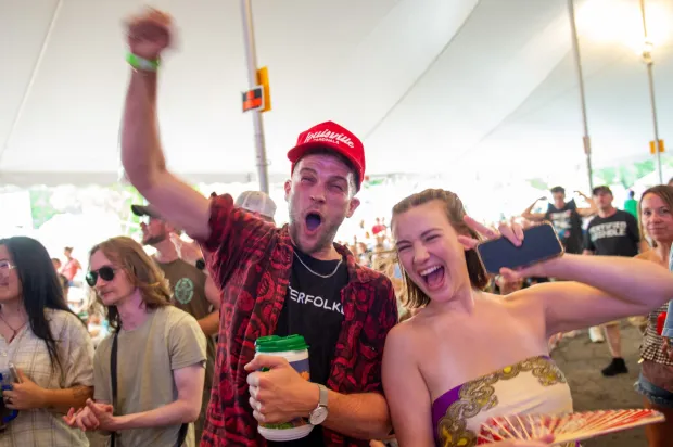 People enjoy Musikfest on Saturday, August, 1, 2026, in Bethlehem. The annual festival runs through Aug. 9. (Jonathan Broady/Special to The Morning Call)