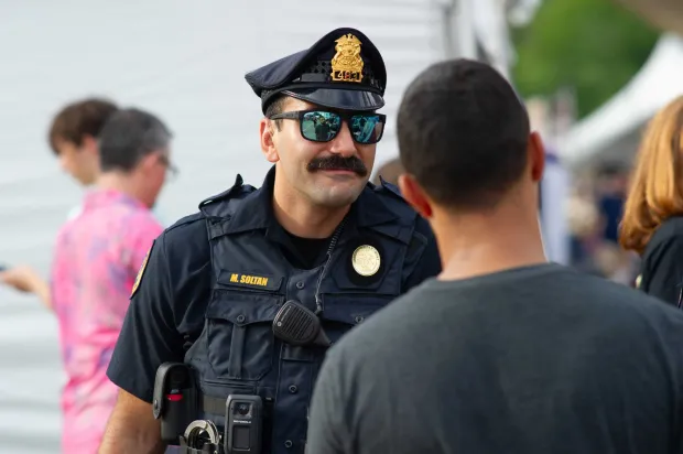 Festivalgoers enjoy food, music, and the atmosphere as they gather ahead of the evening's headlining performance during Musikfest on Sunday, Aug. 2, 2026, in Bethlehem. The annual festival runs through Aug. 9. (Jonathan Broady/Special to The Morning Call)