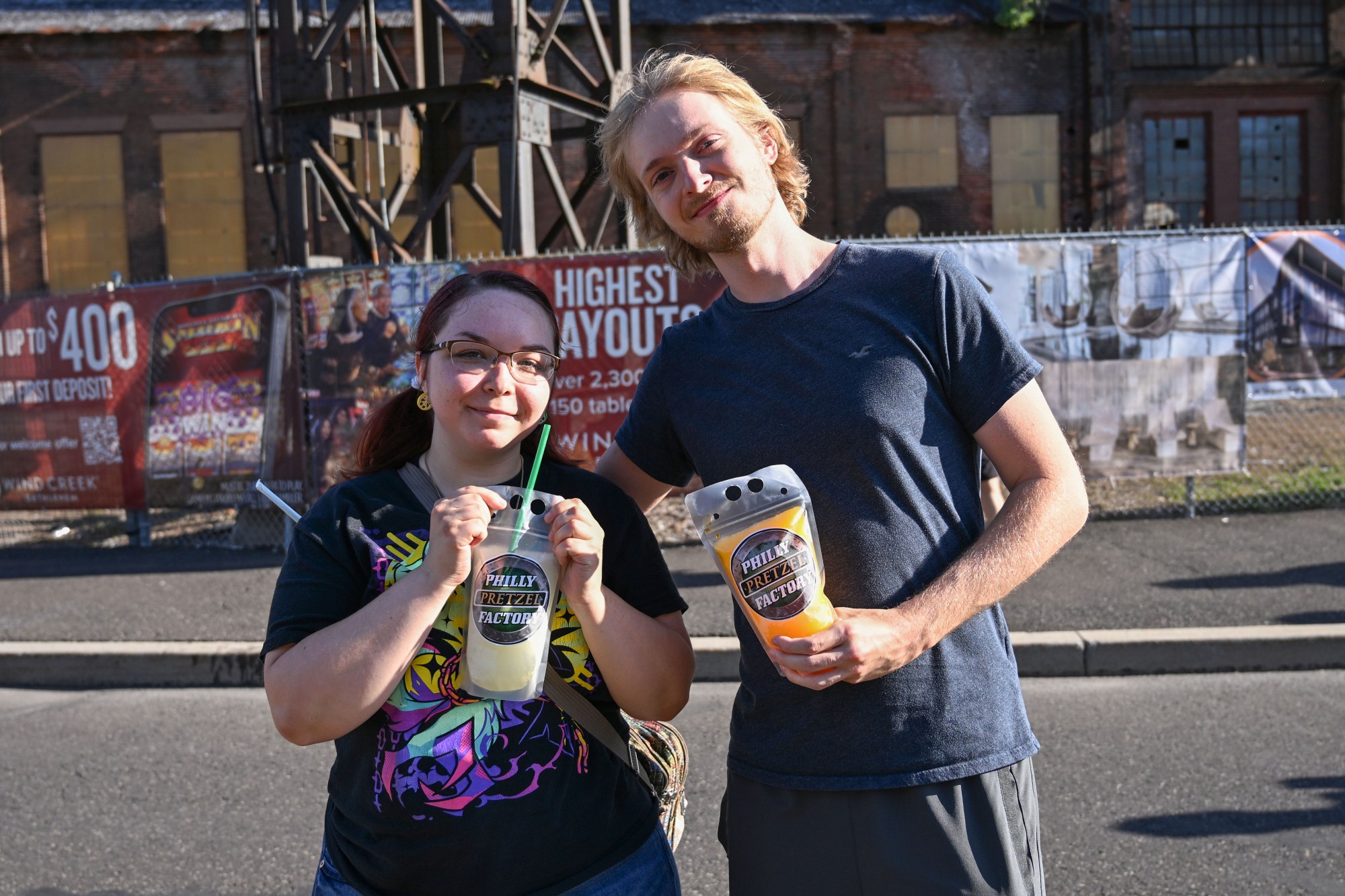 Festivalgoers enjoy food, music, and the atmosphere as they gather ahead of the evening's headlining performance during Musikfest on Tuesday, Aug. 4, 2026, in Bethlehem. The annual festival runs through Aug. 9. (Jon Chiu/The Morning Call)