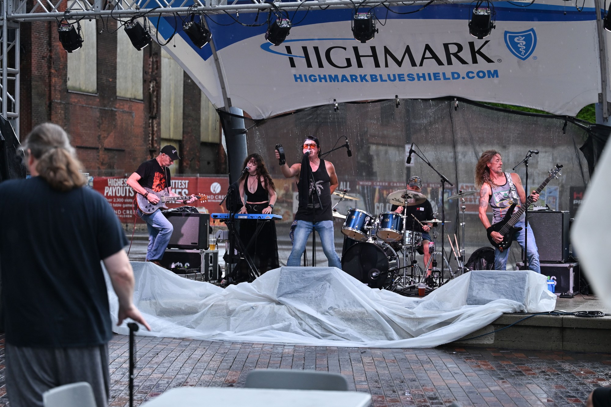 Roi and the Secret People perform during Musikfest on Friday, Aug. 7, 2026, at the SteelStacks in Bethlehem. (Jon Chiu/The Morning Call)
