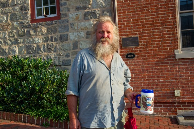 Festivalgoers enjoy food, music, and the atmosphere as they gather ahead of the evening's headlining performance during Musikfest on Saturday, Aug. 8, 2026, in Bethlehem. The annual festival runs through Aug. 9. (Jonathan Broady/Special to The Morning Call)