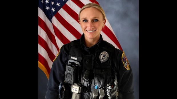 Central Berks Regional Police officer Kristen Yeager in uniform