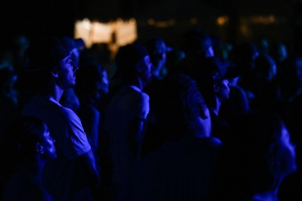 Festival goers watch Parker McCollum headline a Musikfest show Friday, Aug. 7, 2026, on the Wind Creek Steel Stage at PNC Plaza in Bethlehem. (Jon Chiu/The Morning Call)