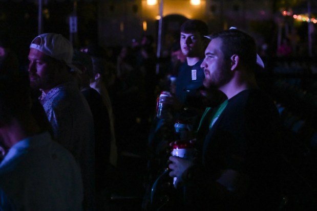 Festival goers watch Parker McCollum headline a Musikfest show Friday, Aug. 7, 2026, on the Wind Creek Steel Stage at PNC Plaza in Bethlehem. (Jon Chiu/The Morning Call)