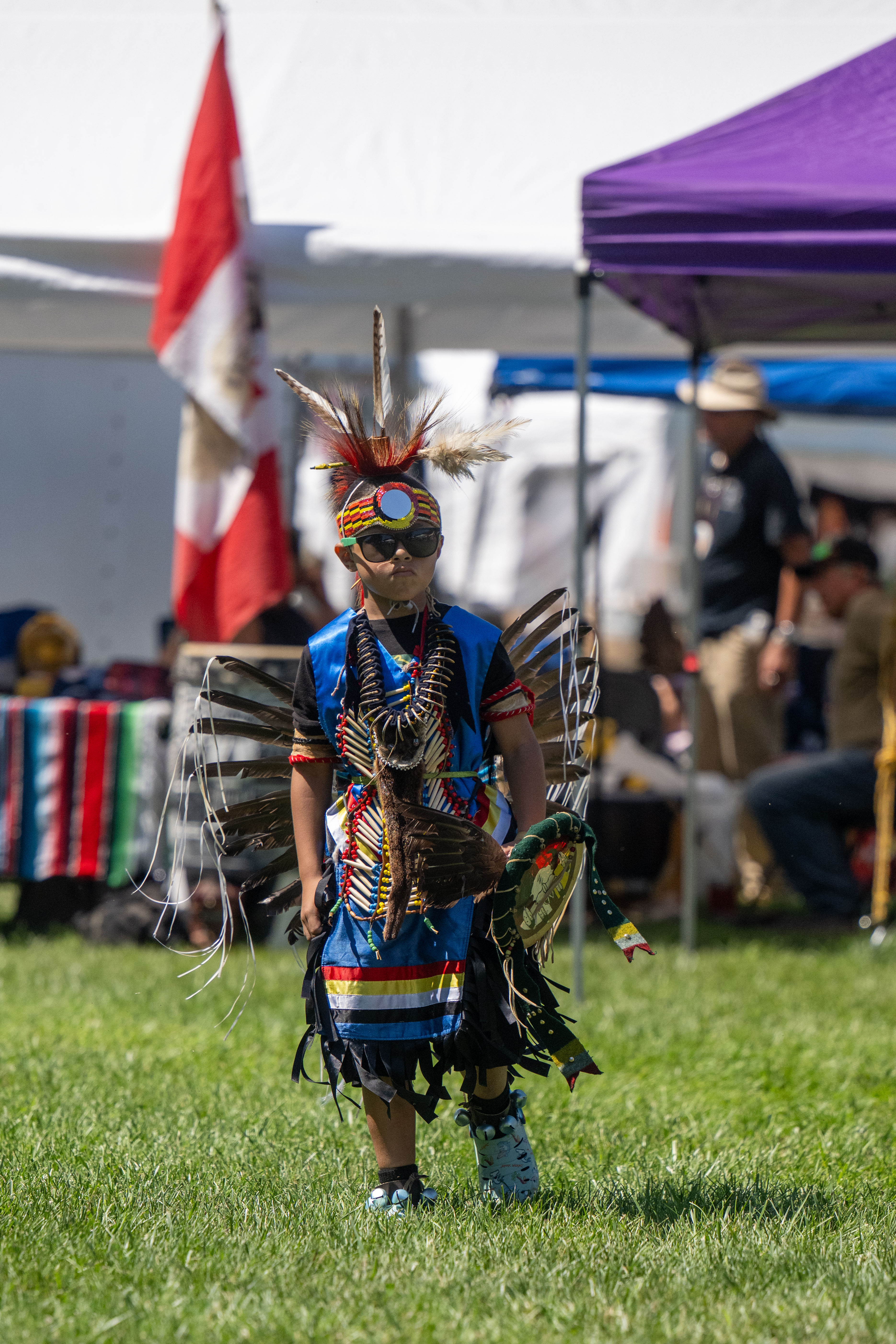 Native American dancers perform during a round of intertribal dances on Saturday, Aug. 15, 2026, during the 46th Annual Roasting Ears of Corn Festival hosted by the Museum of Indian Culture in Allentown. The event features Native American drumming, singing, dancing, food, artisans, cultural heritage activities and more.The event runs through Sunday - 10 am - 6 pm. (Jonathan Broady/Special to The Morning Call)