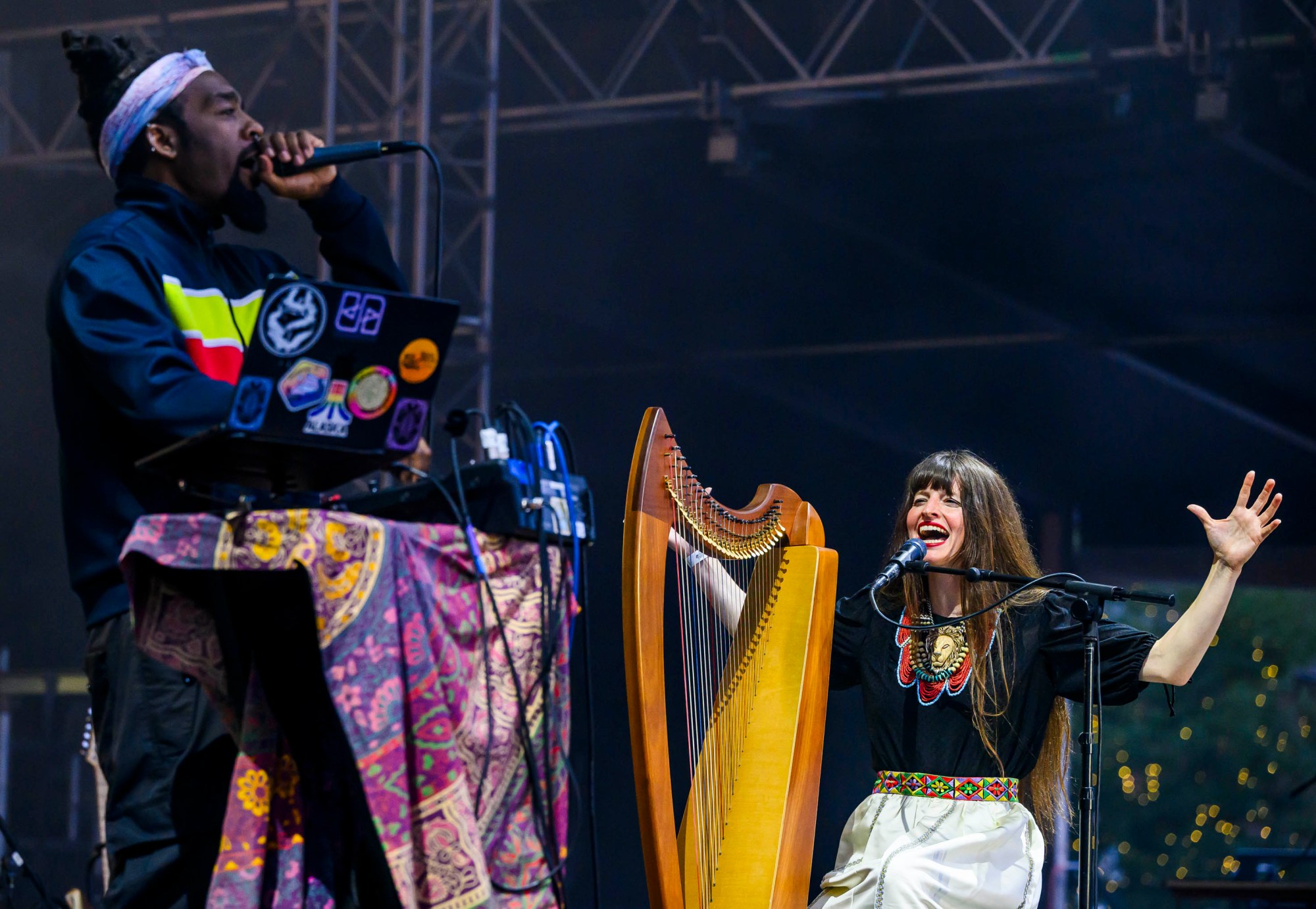 Kuf Knotz and Christine Elise open for Rapper T.I. with special guest DaBaby on Wednesday, Aug. 5, 2026, on Musikfest's Wind Creek Steel Stage at PNC Plaza in Bethlehem. Musikfest runs through Aug. 9. (April Gamiz/The Morning Call)