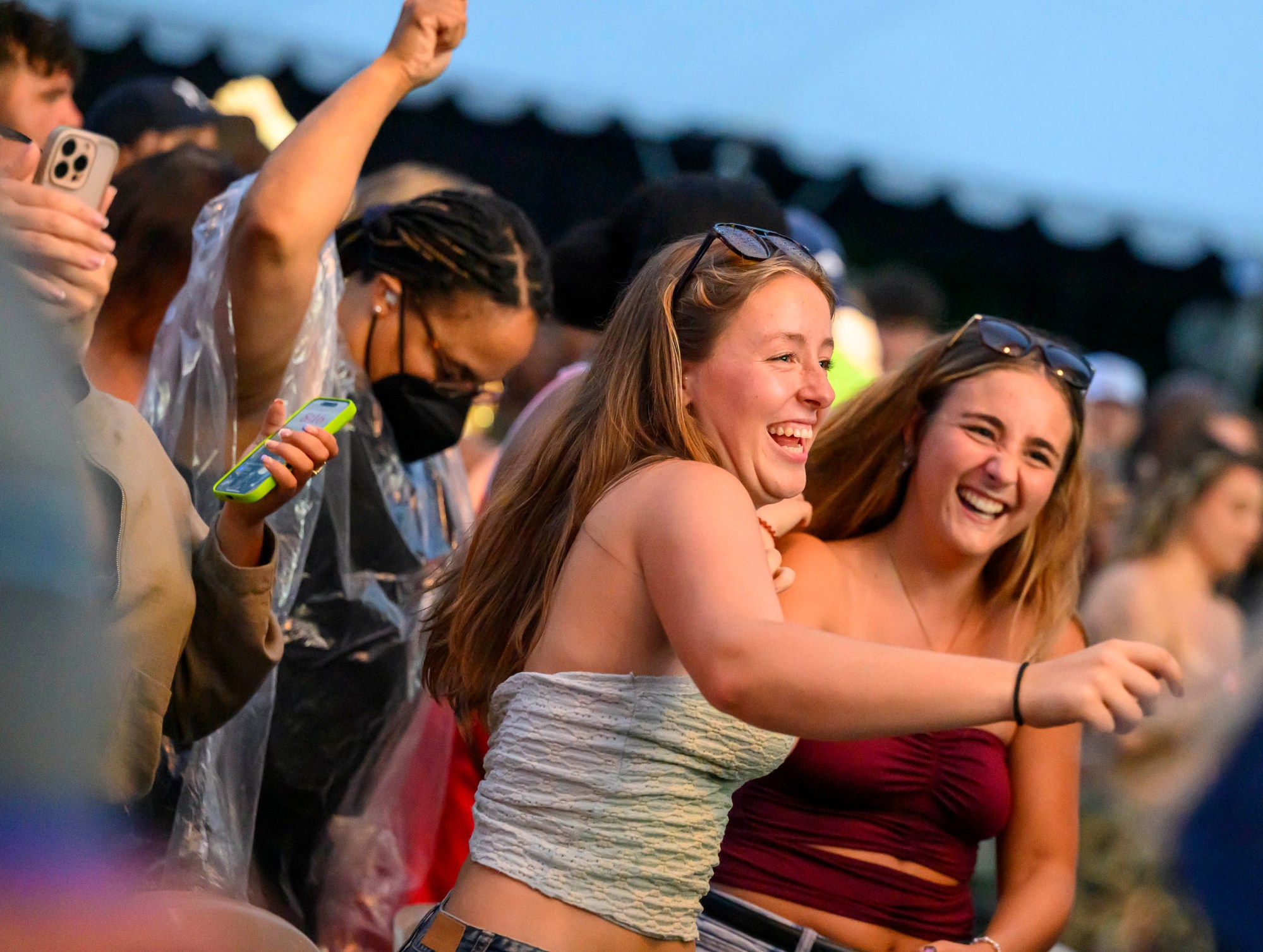 Fans react as special guest DaBaby performs with T.I. on Wednesday, Aug. 5, 2026, on Musikfest's Wind Creek Steel Stage at PNC Plaza in Bethlehem. Musikfest runs through Aug. 9. (April Gamiz/The Morning Call)
