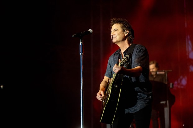 Train performs at MusikFest's Wind Creek Steel Stage at PNC Plaza, Monday, Aug. 3, 2026, in Bethlehem. The annual festival runs through Aug. 9. (Jonathan Broady/Special to The Morning Call)