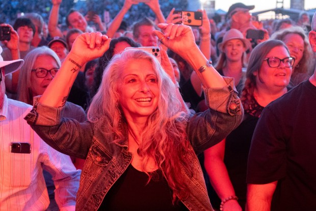 Train performs at MusikFest's Wind Creek Steel Stage at PNC Plaza, Monday, Aug. 3, 2026, in Bethlehem. The annual festival runs through Aug. 9. (Jonathan Broady/Special to The Morning Call)