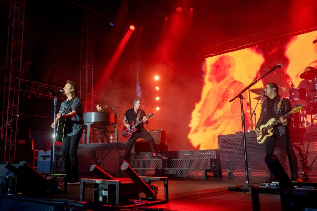 Train performs at MusikFest's Wind Creek Steel Stage at PNC Plaza, Monday, Aug. 3, 2026, in Bethlehem. The annual festival runs through Aug. 9. (Jonathan Broady/Special to The Morning Call)