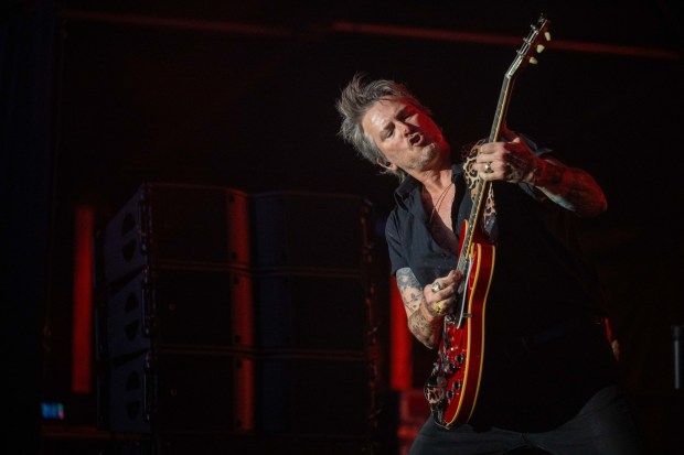 Train performs at MusikFest's Wind Creek Steel Stage at PNC Plaza, Monday, Aug. 3, 2026, in Bethlehem. The annual festival runs through Aug. 9. (Jonathan Broady/Special to The Morning Call)