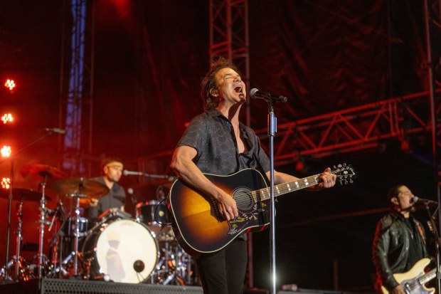 Train performs at MusikFest's Wind Creek Steel Stage at PNC Plaza, Monday, Aug. 3, 2026, in Bethlehem. The annual festival runs through Aug. 9. (Jonathan Broady/Special to The Morning Call)