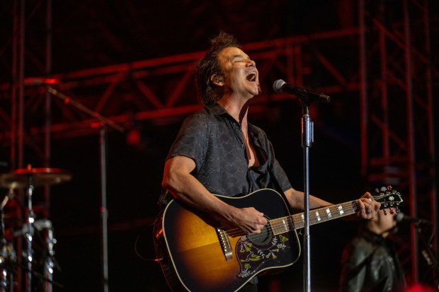 Train performs at MusikFest's Wind Creek Steel Stage at PNC Plaza, Monday, Aug. 3, 2026, in Bethlehem. The annual festival runs through Aug. 9. (Jonathan Broady/Special to The Morning Call)