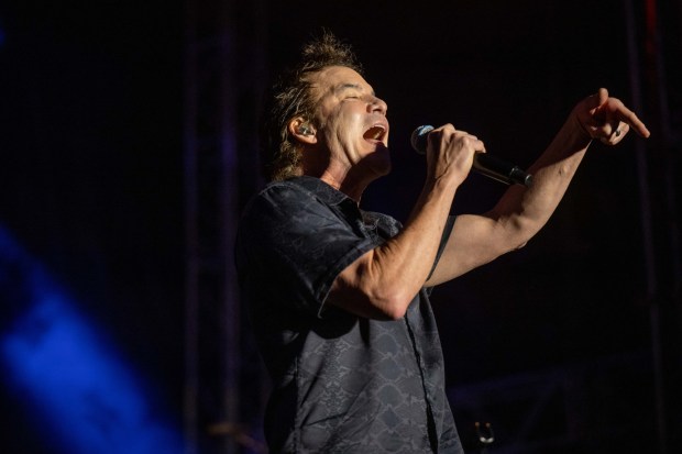 Train performs at MusikFest's Wind Creek Steel Stage at PNC Plaza, Monday, Aug. 3, 2026, in Bethlehem. The annual festival runs through Aug. 9. (Jonathan Broady/Special to The Morning Call)
