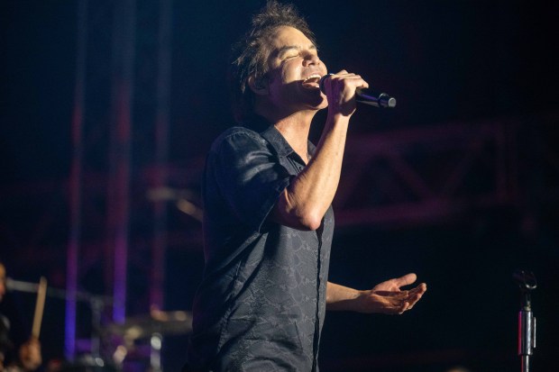 Train performs at MusikFest's Wind Creek Steel Stage at PNC Plaza, Monday, Aug. 3, 2026, in Bethlehem. The annual festival runs through Aug. 9. (Jonathan Broady/Special to The Morning Call)