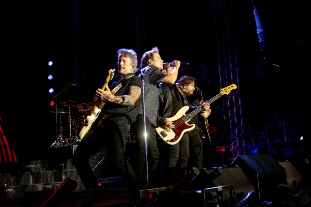 Train performs at MusikFest's Wind Creek Steel Stage at PNC Plaza, Monday, Aug. 3, 2026, in Bethlehem. The annual festival runs through Aug. 9. (Jonathan Broady/Special to The Morning Call)