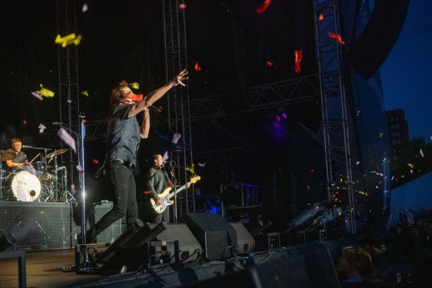 Train performs at MusikFest's Wind Creek Steel Stage at PNC Plaza, Monday, Aug. 3, 2026, in Bethlehem. The annual festival runs through Aug. 9. (Jonathan Broady/Special to The Morning Call)