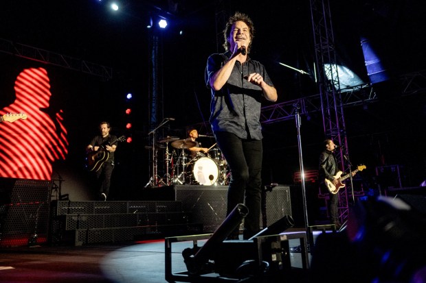 Train performs at MusikFest's Wind Creek Steel Stage at PNC Plaza, Monday, Aug. 3, 2026, in Bethlehem. The annual festival runs through Aug. 9. (Jonathan Broady/Special to The Morning Call)