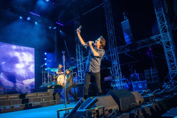 Train performs at MusikFest's Wind Creek Steel Stage at PNC Plaza, Monday, Aug. 3, 2026, in Bethlehem. The annual festival runs through Aug. 9. (Jonathan Broady/Special to The Morning Call)