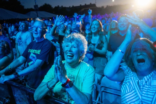 Train performs at MusikFest's Wind Creek Steel Stage at PNC Plaza, Monday, Aug. 3, 2026, in Bethlehem. The annual festival runs through Aug. 9. (Jonathan Broady/Special to The Morning Call)