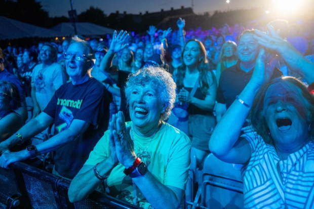 Train performs at MusikFest's Wind Creek Steel Stage at PNC Plaza, Monday, Aug. 3, 2026, in Bethlehem. The annual festival runs through Aug. 9. (Jonathan Broady/Special to The Morning Call)