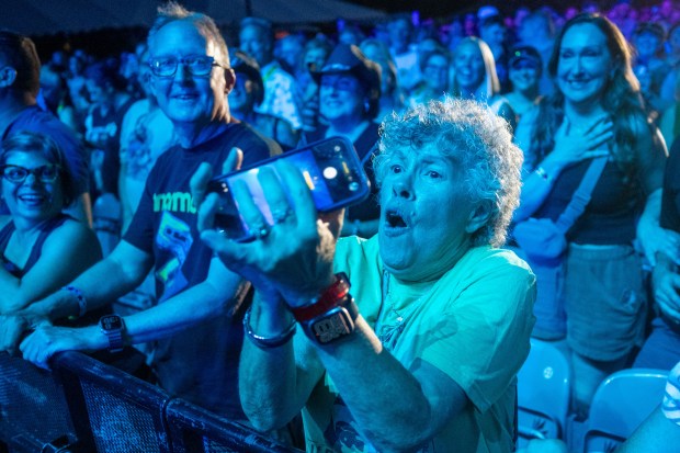 Train performs at MusikFest's Wind Creek Steel Stage at PNC Plaza, Monday, Aug. 3, 2026, in Bethlehem. The annual festival runs through Aug. 9. (Jonathan Broady/Special to The Morning Call)