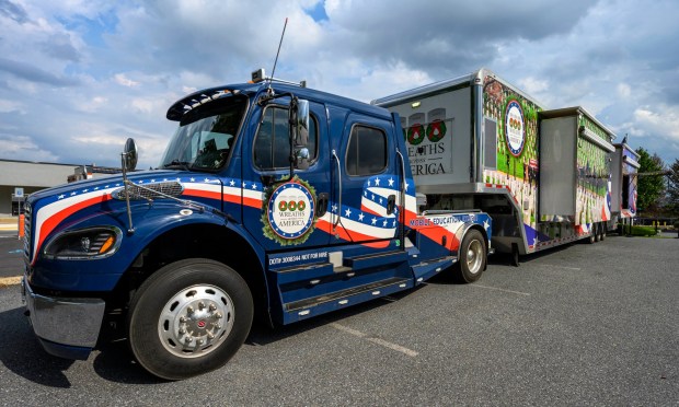Wreaths Across America's Mobile Education Exhibit is open to the public Thursday, Aug. 27, 2026, to honor veterans and supporters at Mission BBQ in Whitehall Township. During August and Early September, the exhibit is traveling around the state to honor service members and educate the local community. It will be at Mission BBQ again 11 a.m. to 54 p.m. Aug. 28; at Nam Knights Vet Fest in Northampton 10 a.m. to 5 p.m. Aug. 29; St. Luke's-West End in Allentown 9 a.m. to 4 p.m. Aug. 31, and at Miller-Keystone Blood Center in Bethlehem noon to 6 p.m. Sept. 1. (April Gamiz/The Morning Call)