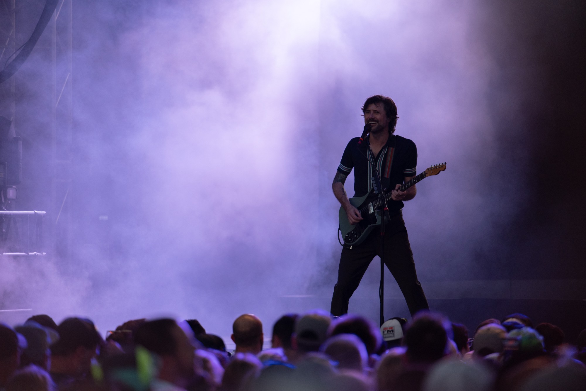 Taking Back Sunday performs at MusikFest's Wind Creek Steel Stage at PNC Plaza, Monday, Aug. 8, 2026, in Bethlehem. The annual festival runs through Aug. 9. (Jonathan Broady/Special to The Morning Call)