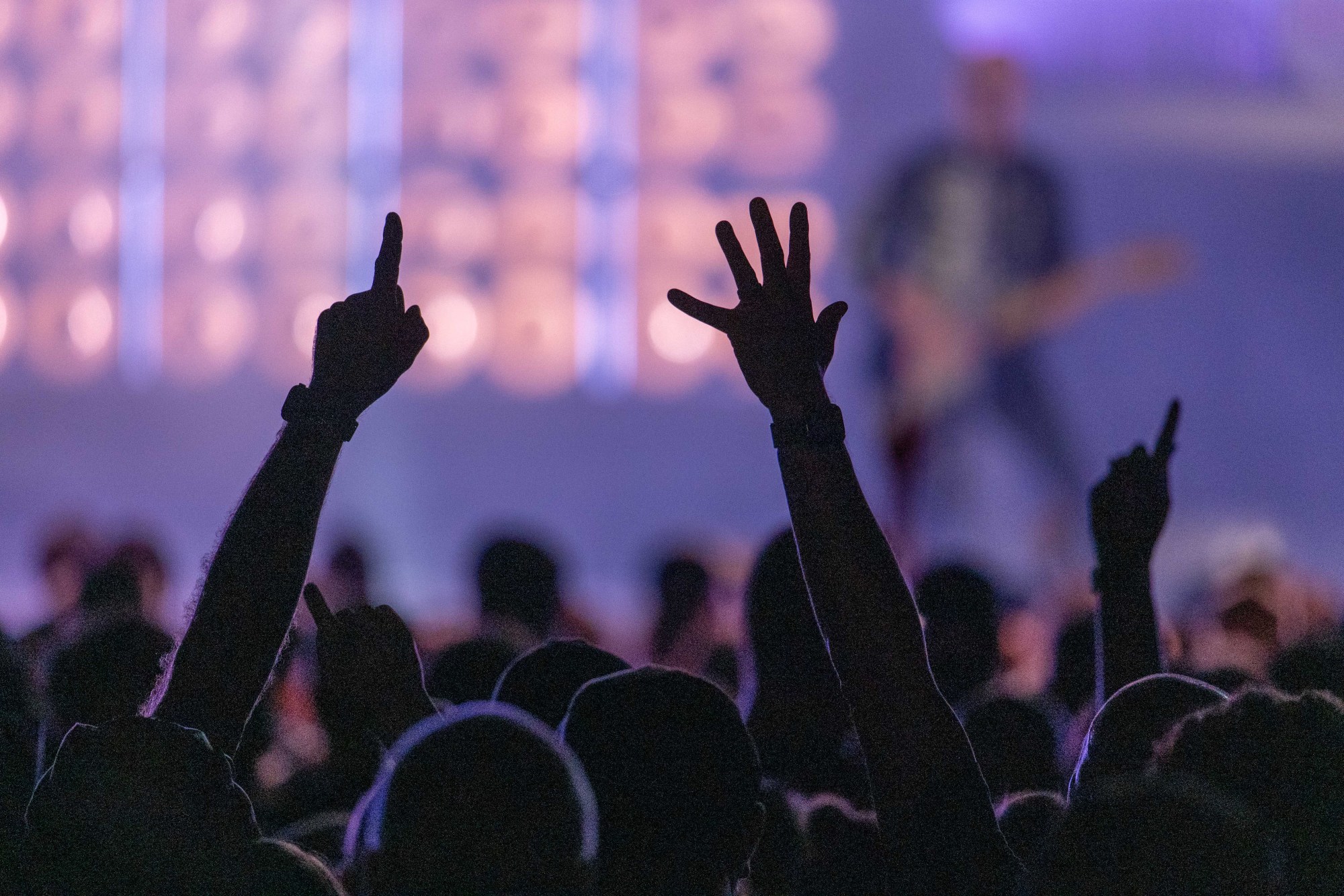 Yellowcard performs at MusikFest's Wind Creek Steel Stage at PNC Plaza, Monday, Aug. 8, 2026, in Bethlehem. The annual festival runs through Aug. 9. (Jonathan Broady/Special to The Morning Call)