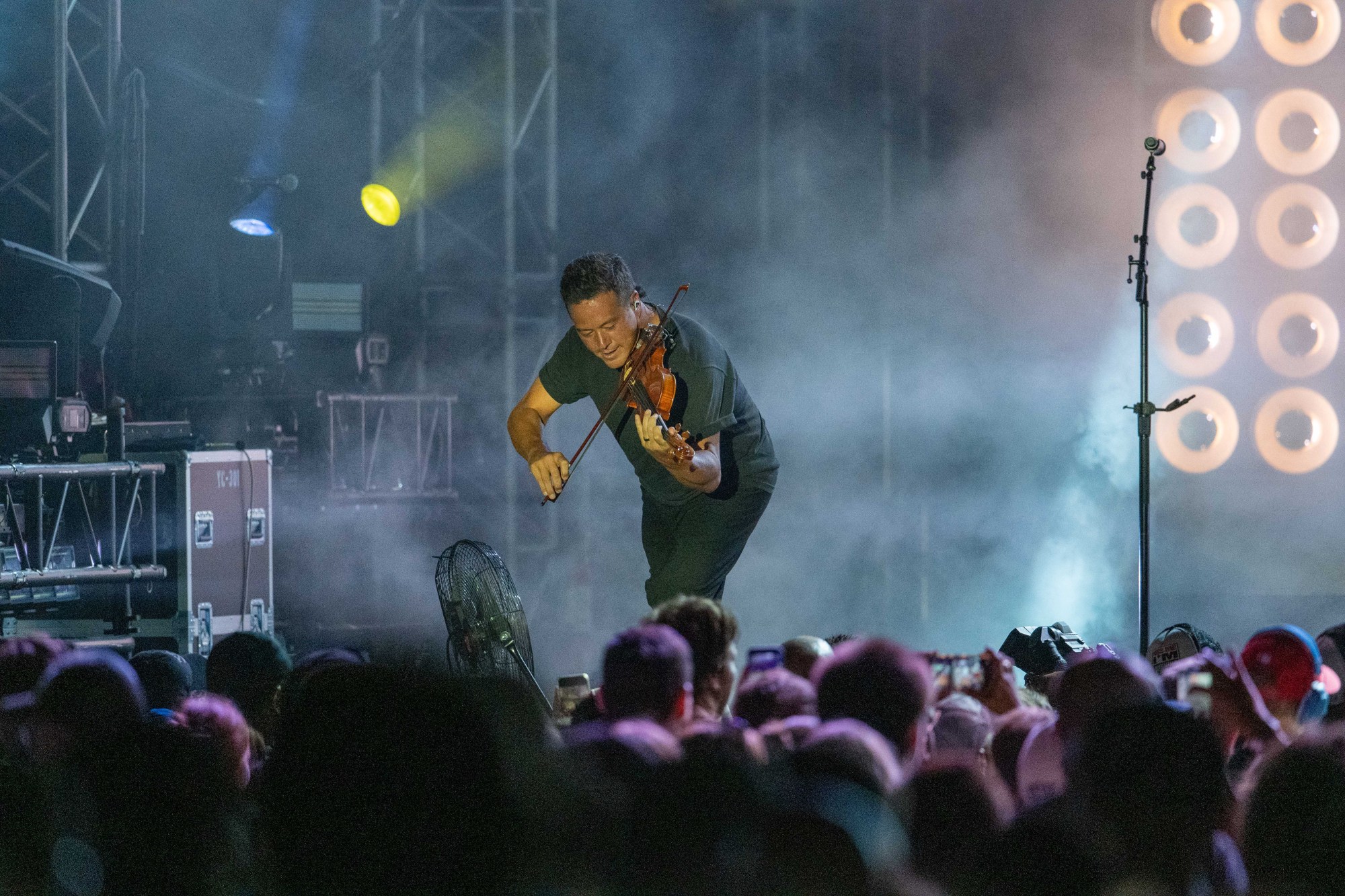 Yellowcard performs at MusikFest's Wind Creek Steel Stage at PNC Plaza, Monday, Aug. 8, 2026, in Bethlehem. The annual festival runs through Aug. 9. (Jonathan Broady/Special to The Morning Call)
