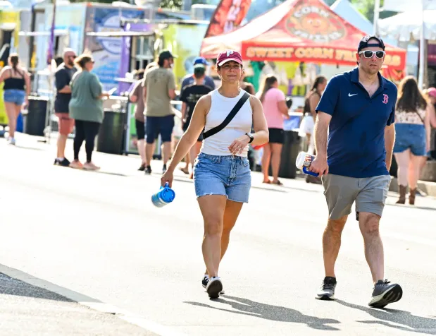 People enjoy Musikfest on Thursday, Aug. 6. 2026, in Bethlehem. The annual festival runs through Aug. 9. (April Gamiz/The Morning Call)