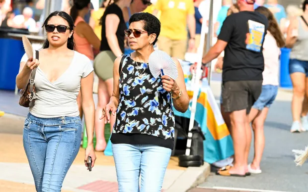 People enjoy Musikfest on Thursday, Aug. 6. 2026, in Bethlehem. The annual festival runs through Aug. 9. (April Gamiz/The Morning Call)