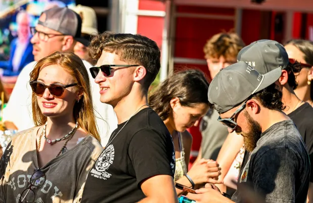 People enjoy Musikfest on Thursday, Aug. 6. 2026, in Bethlehem. The annual festival runs through Aug. 9. (April Gamiz/The Morning Call)
