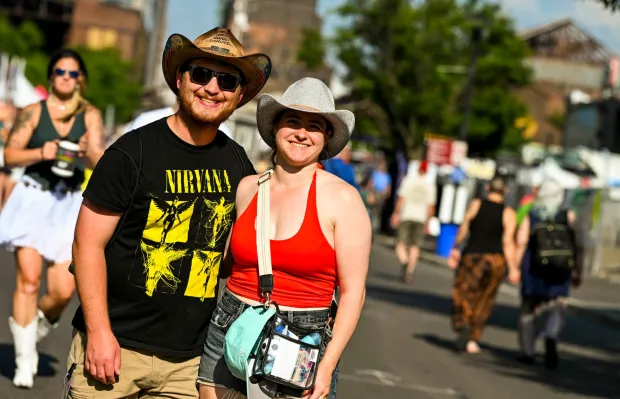 People enjoy Musikfest on Thursday, Aug. 6. 2026, in Bethlehem. The annual festival runs through Aug. 9. (April Gamiz/The Morning Call)
