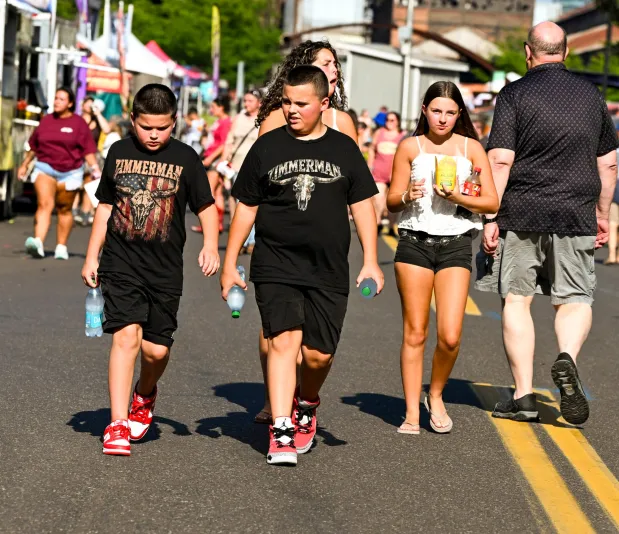 People enjoy Musikfest on Thursday, Aug. 6. 2026, in Bethlehem. The annual festival runs through Aug. 9. (April Gamiz/The Morning Call)